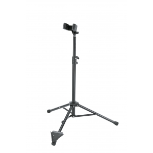 K&M 15060 BASS CLARINET STAND HEIGHT 700–1200MM STEEL FOLDING FELT-LINED BLACK