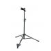 K&M 15060 BASS CLARINET STAND HEIGHT 700–1200MM STEEL FOLDING FELT-LINED BLACK