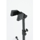 K&M 15060 BASS CLARINET STAND HEIGHT 700–1200MM STEEL FOLDING FELT-LINED BLACK