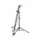 K&M 15060 BASS CLARINET STAND HEIGHT 700–1200MM STEEL FOLDING FELT-LINED BLACK