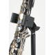 K&M 15060 BASS CLARINET STAND HEIGHT 700–1200MM STEEL FOLDING FELT-LINED BLACK