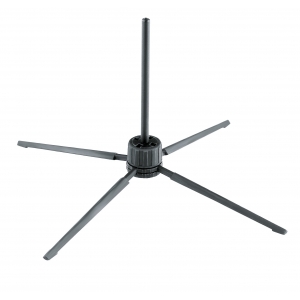 K&M 15252 RECORDER STAND 9MM PEG 4-LEG BLACK