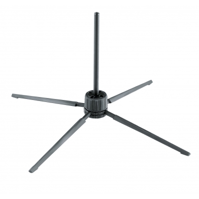 K&M 15252 RECORDER STAND 9MM PEG 4-LEG BLACK