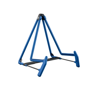 K&M 17580 HELI 2 FOLDABLE ACOUSTIC GUITAR STAND WIDTH ADJUSTABLE 185-230MM BLUE
