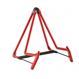 K&M 17580 HELI 2 FOLDABLE ACOUSTIC GUITAR STAND WIDTH ADJUSTABLE 185-230MM RED