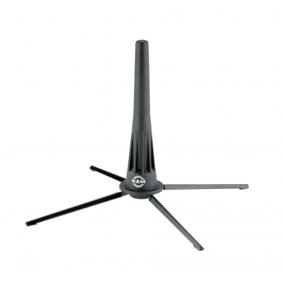 K&M 18020 OBOE STAND 4-LEG SCREWABLE BASE 254MM BASE DIAMETER 174MM HEIGHT BLACK