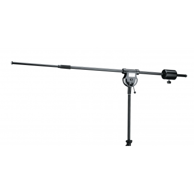 K&M 21231-400-55 2-PIECE TELESCOPIC BOOM ARM 1070–1870MM 3/8 INCH THREAD ADJUSTABLE COUNTERWEIGHT STEEL BLACK