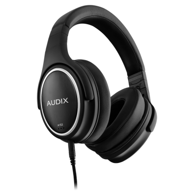 AUDIX ADX-A152 STUDIO REFERENCE HEADPHONES EXTENDED BASS WITH CASE 1.8M DETACHABLE CABLE