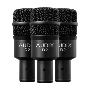 AUDIX ADX-D2TRIO D2 TRIO DRUM MIC KIT 3X D2 3X DVICE MOUNTS 3X MIC POUCHES
