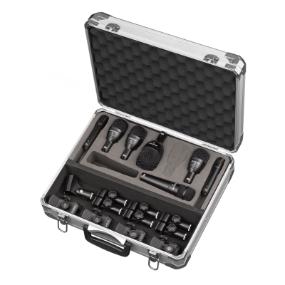 AUDIX ADX-FP7 FP7 FUSION 7-PIECE DRUM MIC PACKAGE WITH ROAD CASE (3X F2, 1X F5, 1X F6, 2X F9)