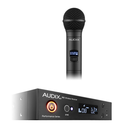 AUDIX AP61-OM5 WIRELESS MIC SYSTEM R61 RECEIVER H60 HANDHELD TRANSMITTER OM5