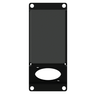 CAYMON CASY104 1 SPACE ANGLED COVER PLATE D-SIZE HOLE