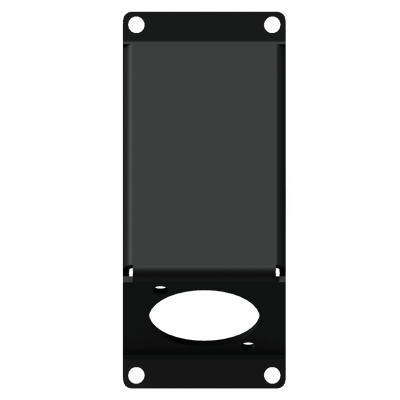 CAYMON CASY104 1 SPACE ANGLED COVER PLATE D-SIZE HOLE