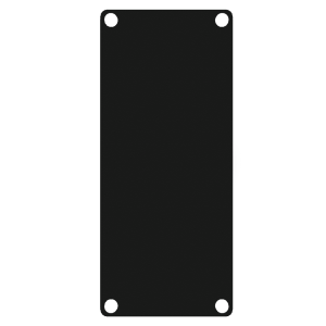 CAYMON CASY101A/B 1 SPACE ALUMINUM BLANK MODULE BLACK
