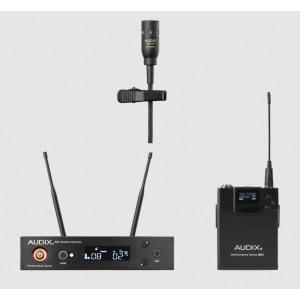 AUDIX AUD-AP41-L10-A R41 WIRELESS RECEIVER WITH BP60 BODYPACK TRANSMITTER AND ADX10 LAPEL MIC A 522-554MHZ