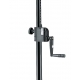 K&M 21339 DISTANCE ROD WITH HAND CRANK M20 BOLT 940–1505MM MAX LOAD 35KG BLACK