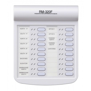 TOA RM-320F 20 KEY EMERGENCY REMOTE MIC EXTENSION UNIT GREY