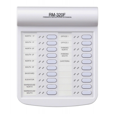 TOA RM-320F 20 KEY EMERGENCY REMOTE MIC EXTENSION UNIT GREY