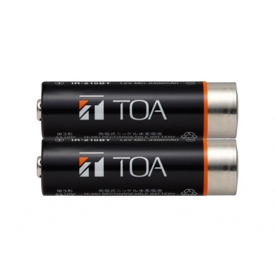 TOA IR-210BT-2Y 2X AA NIMH RECHARGEABLE BATTERY FOR IR MICROPHONES
