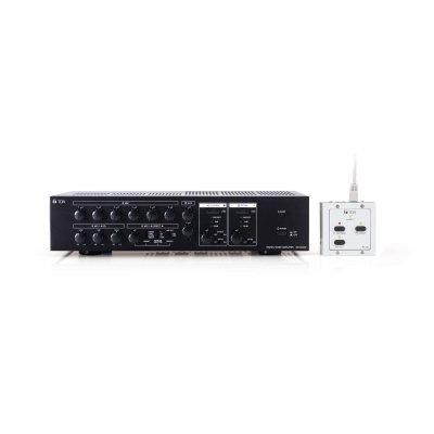 TOA MX-6224D CLASS D DIGITAL MIXER AMPLIFIER 2X240W 100V BLACK