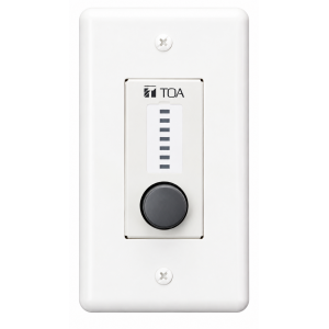 TOA ZM-9012 REMOTE CONTROL PANEL 1 VOLUME CONTROL 24VDC WHITE