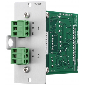 TOA T-001T 9000 SERIES 2CH BALANCED LINE OUTPUT MODULE