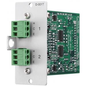 TOA D-001T 9000 SERIES 2CH PHOENIX LINE INPUT MODULE