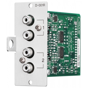 TOA D-001R 9000 SERIES 2CH DUAL RCA LINE INPUT MODULE