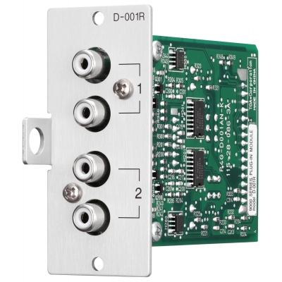TOA D-001R 9000 SERIES 2CH DUAL RCA LINE INPUT MODULE