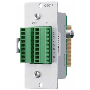 TOA C-001T 9000 SERIES 8X INPUT 8X OUTPUT I/O CONTROL MODULE