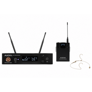 AUDIX AUD-AP41-FLUTE-A R41 WIRELESS RECEIVER WITH BP60 BODYPACK TRANSMITTER AND CMX726 HEADSET MIC A 522-554MH