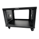 INSTALLFLEX INSPR6500/B 6RU 19 INCH PORTABLE EQUIPMENT RACK 500MM DEEP WITH WHEELS BLACK