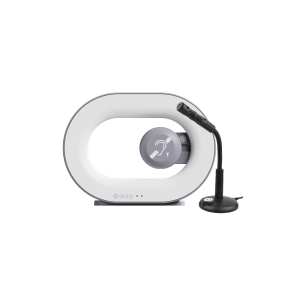 OPUS AURALOOP+ HYBRID AURACAST COUNTER INDUCTION LOOP SYSTEM DESK MIC EARPIECE BLACK
