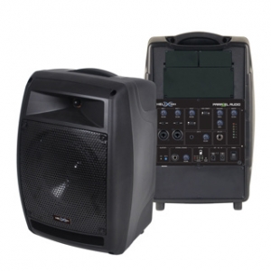 PARALLEL HX-158X-II 0000B 8" BATTERY POWERED 150W PORTABLE/FLOOR STANDING ACTIVE PA SPEAKER BLACK