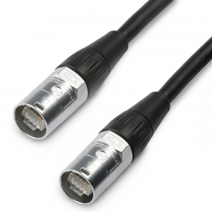 ADAM HALL ADA-K4CAT60500 CAT6A PATCH LEAD SFTP PVC SHEATH 5M BLACK RJ45 TO RJ45