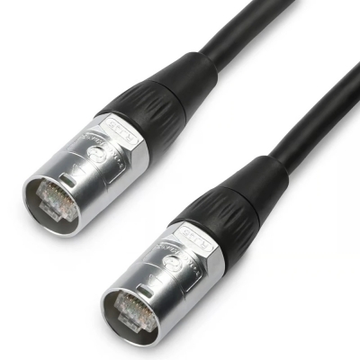 ADAM HALL ADA-K4CAT60500 CAT6A PATCH LEAD SFTP PVC SHEATH 5M BLACK RJ45 TO RJ45