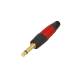 NEUTRIK NP2XX-SILENT SILENTPLUG 2-POLE 1/4" 6.35MM MALE PHONE PLUG RED/BLACK FOR GUITAR/INSTRUMENT CABLE