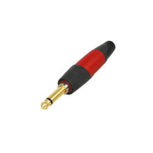 NEUTRIK NP2XX-SILENT SILENTPLUG 2-POLE 1/4" 6.35MM MALE PHONE PLUG RED/BLACK FOR GUITAR/INSTRUMENT CABLE