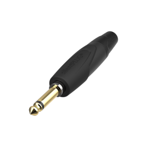 NEUTRIK NU-NP2XX-SILENT-0 SILENTPLUG 2-POLE 1/4" 6.35MM MALE PHONE PLUG BLACK GUITAR CABLE STARDUST EDITION