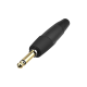 NEUTRIK NU-NP2XX-SILENT-0 SILENTPLUG 2-POLE 1/4" 6.35MM MALE PHONE PLUG BLACK GUITAR CABLE STARDUST EDITION