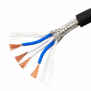 CANARE CA-L-4E6S-W100 MIC CABLE STP (NON LAN CABLE) 24AWG 4 CORE STRANDED PVC SHEATH 100M ROLL WHITE WHITE/BLUE